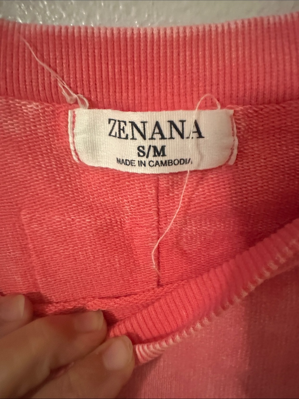 Zenana Outfitters Pink Washed Crewneck Sweatshirt - Picture 2 of 3